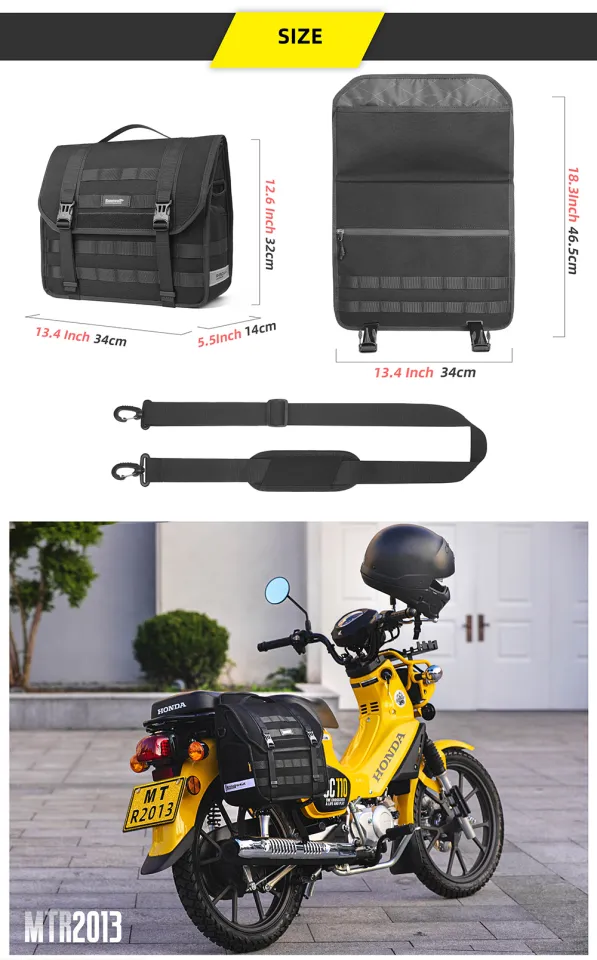 Scooter Saddle Box For Motorcycle Size Rhinowalk Motorcycle Saddle