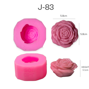 รวมพิมพ์ขนม กุหลาบ 3มิติ กุหลาบวาเลนไทน์ สวยทุกแบบ ทำวุ้น ทำขนมได้ J-83