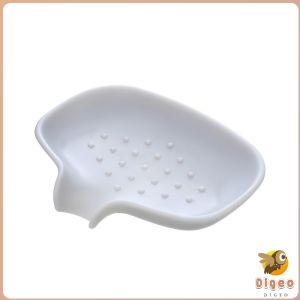 Digeo Silicone Soap Dish Soap Holder Soap Tray Non-slip and Flexible for Bathroom