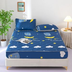 ผ้าปูที่นอนกันไรฝุ่น ตรัดมุมรอบเตียง360องศา ผ้าปูที่นอน (รวมปลอกหมอน) มี3.5ฟุต/5ฟุต/6ฟุต นุ่มสบาย ระบายอากาศ ผ้าปูที่นอนหนา จัดส่งสินค้าอย่างรวดเร็ว