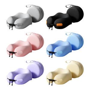 Travel Pillow Memory Foam Neck PillowTravel Neck Pillow for Airplanes Travel Essential with Storage Bag for Women Men