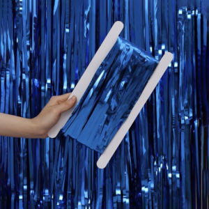 2m Rain Silk Foil Curtain Anniversary Wedding Valentines Day Decoration Small Foil Curtain Tinsel