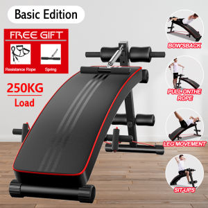 【TOP SALE】Household Dumbbell Bench  Adjustable Weight Bench Press Foldable Workout Bench for Full BodyExercise Bench Press Stool barbell stool Exercise Bench Priest ascends Roman chair 【Give away：Front bezel+Drawstring + Booster，ship same day】