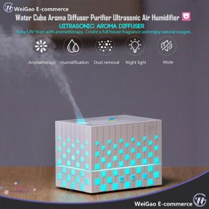 Water Cube Aroma Diffuser Purifier Ultrasonic Air Humidifier