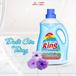 Nước Lau Sàn Chiết Tinh Dầu Thiên Nhiên Ring Ngăn Côn Trùng Hiệu Quả Sạch Bóng Sảng Khoái Bình 3.6KG
