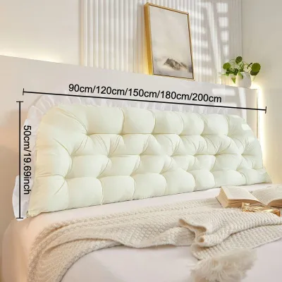 Tatami Headboard Pillow for Bed Sleeping Korean style tatami large back bedside soft cotton cushion