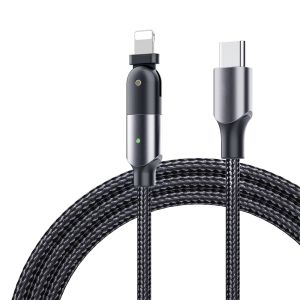 180 rotation PD20W Type C to Lightning charging cable Compatible for iPhone12 13Pro Charging cable Compatible With iPhone14 13/ 13Pro/12 12 Pro/11/X