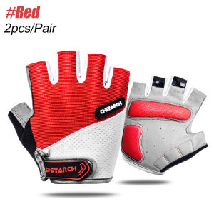 1 Pair Bike Gloves Cycling Gloves Bicycle Gloves with Anti-Slip Shock-Absorbing Pads Half Finger Gloves for Cycling Workout Training