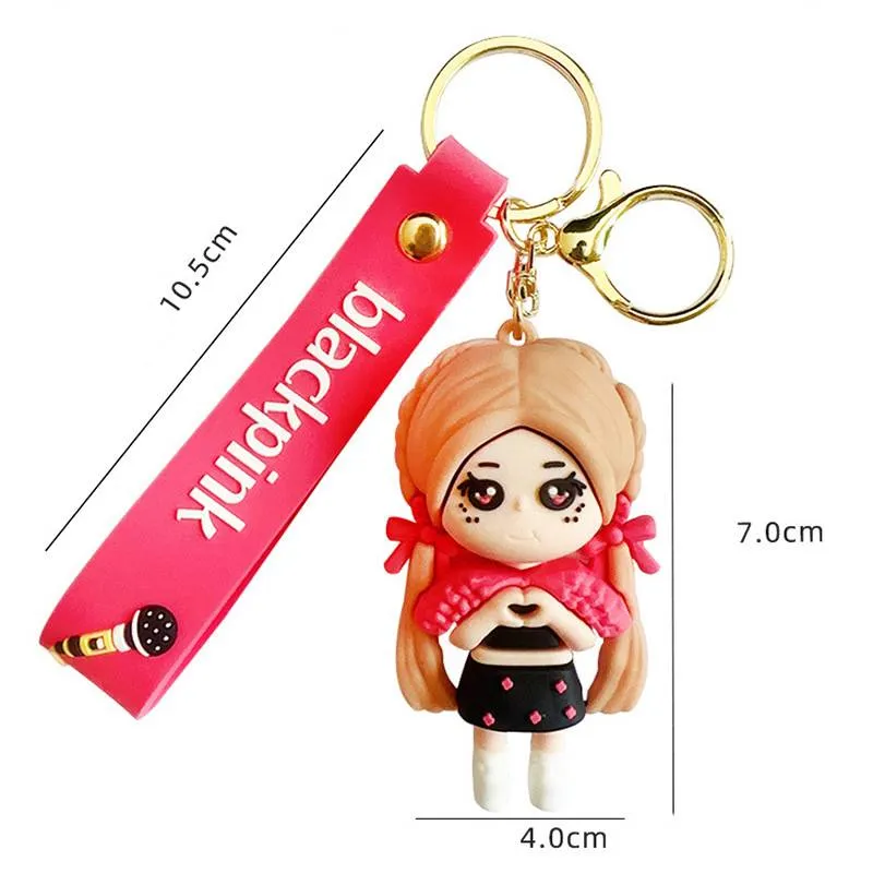 YT BLACKPINK Dolls Keychain Gift For Girls Kids Bag Pendant YT BLACKPINK Dolls Keychain Gift For Girls Kids Bag Pendant