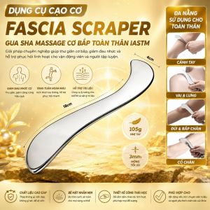 Dụng Cụ Gua Sha Cạo Gió Massage Chải Cơ Chữ S Bằng Thép Không Gỉ Thép Massage Physiotherapy Physical Therapy Tool