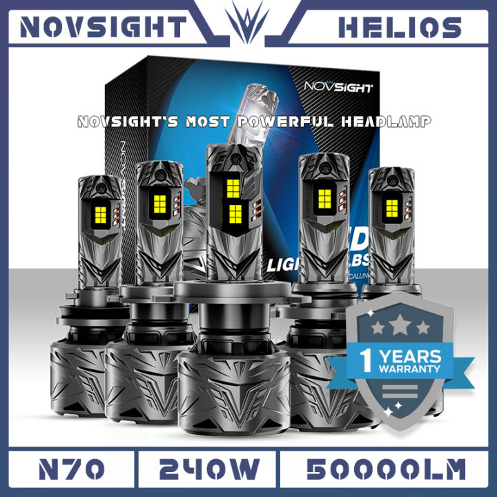 Novsight 1 Pair (2pcs) A500 N70 H4 H7 H11 9005 HB3 9006 HB4 240W 