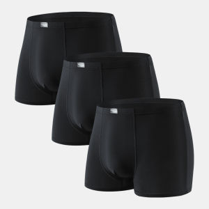 Ghldin Kldin กางเกงบ็อกเซอร์ชาย ผ้าฝ้ายบริสุทธิ์ ป้องกันแบคทีเรียและป้องกันกลิ่นไม่พึงประสงค์ เนื้อผ้าระบายอากาศได้ดี นุ่ม และยืดหยุ่นสูง อ่อนโยนต่อผิว ไม่ตึง