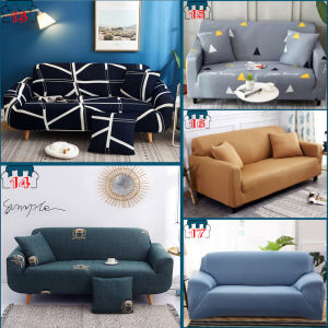 ชุดผ้าคลุมโซฟา DS1 พร้อมปลอกหมอนเเละโฟม ขนาดโซฟา 1/2/3/4ที่นั่งและ ใส่ได้ทุกรูปทรง เนื้อผ้ายืดหยุ่น ผ้าคลุมโซฟาเเบบเต็มตัว