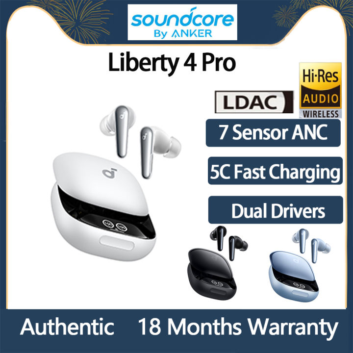 Original Soundcore Liberty Pro TWS True Wireless Bluetooth Earbuds LDAC  Hi-Res Active Noise Cancelling Fast Charging Earphone Lazada PH