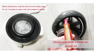 Buggy Tire Each For Triv Front Or Rear Wheel Custom PU Tubeless Tyre Cover DIY Compatible Baby Replacement Accessories