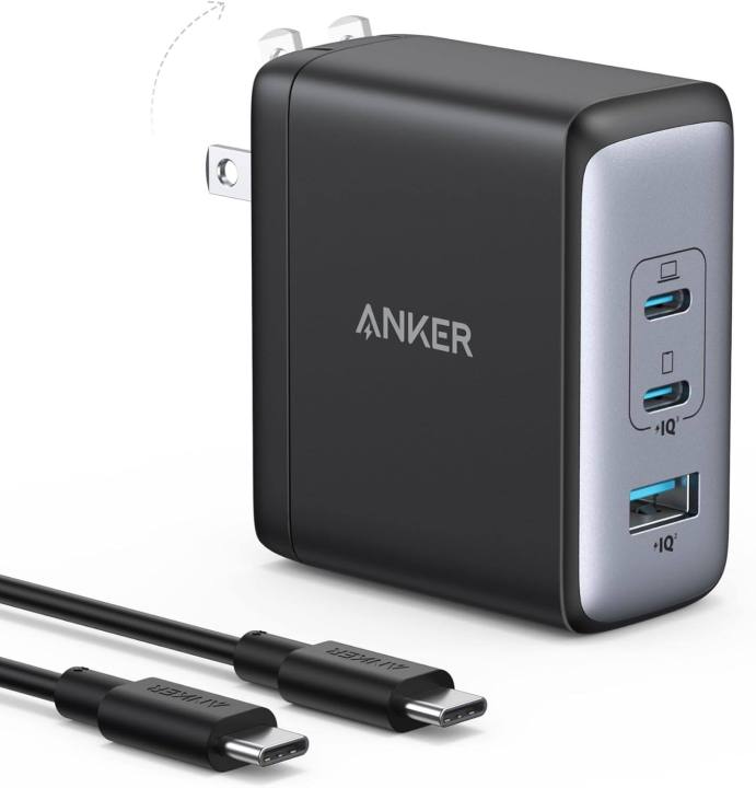 Anker 100W USB C Charger 736 Charger (Nano II 100W) 3-Port Fast