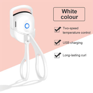 Heated Eyelash Curler Electric Eyelash Curler Long Lasting Portable USB Rechargeable Eyelash Makeup Tools Eye Lash Perm With 2 Level Temp Quick Heating Curling Effect 睫毛夹