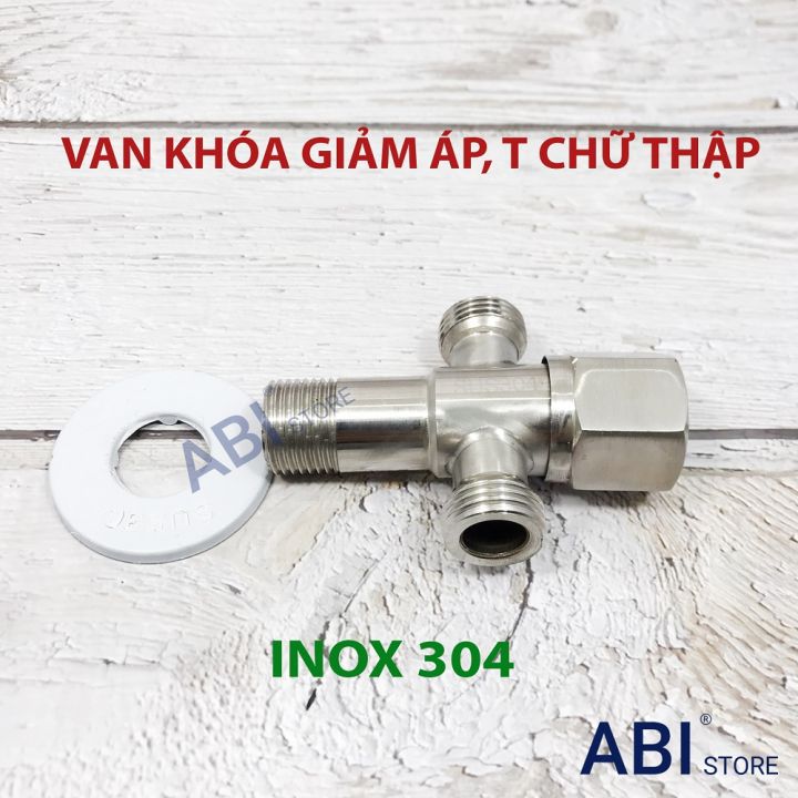 VAN TÊ CẦU CÓ KHÓA, VAN TÊ CHIA NƯỚC BỒN CẦU TÊ CHỮ THẬP INOX 304, VAN ...