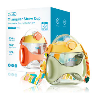 Dr.isla แก้วหัดดื่มกันสำลัก 330ml แก้วน้ำ ขวดน้ำ หัดดื่มน้ำ ขวดน้ำเด็ก 280ml 360° วัสดุที่ปลอดภัย แก้วหัดดื่ม BPA Free WBP32