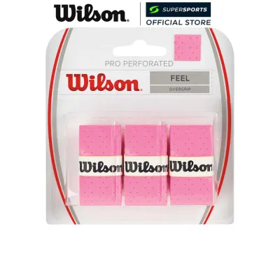WILSON Pro Overgrip Perforated เทปพันด้ามไม้เทนนิส (แพ็ค 3 ชิ้น)