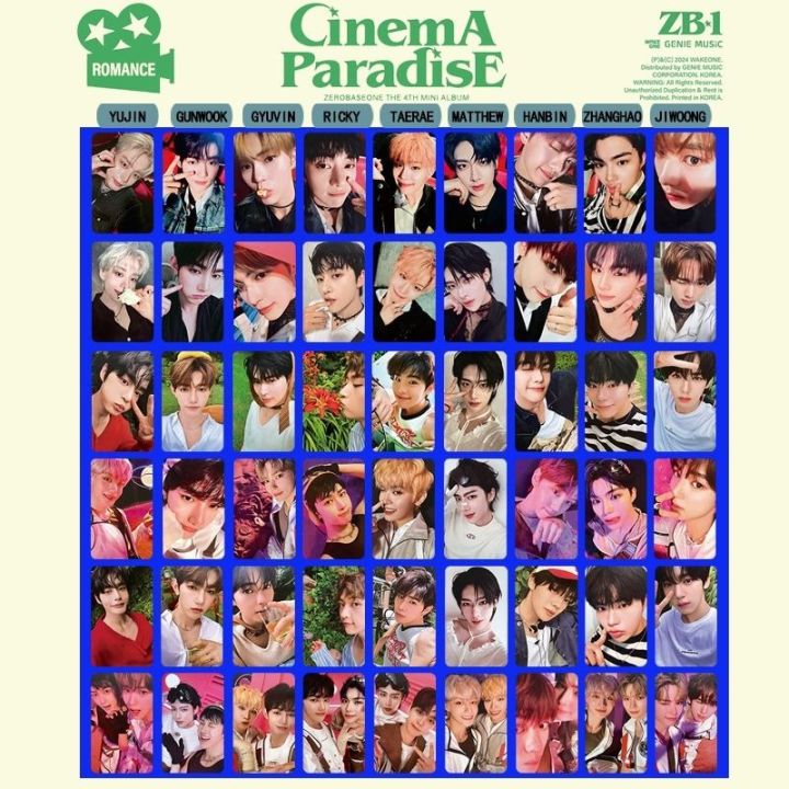 Zb1 Yujin Cinema Paradise Photocard Zerobaseone Album CINEMA