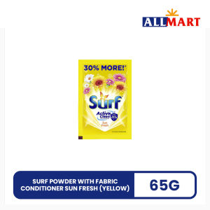Surf Powder With Fabric Conditioner Sun Fresh (Yellow) 65g - AllMart Online Grocery