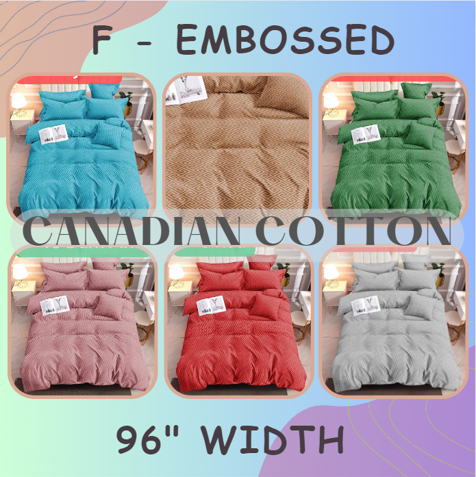 CANADIAN COTTON EMBOSSED (18colors) Lazada PH
