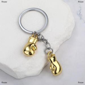[COD] fhsav Unique Boxing Gloves Key Chain Simulation Fitness Equipment Pendant Personalized Keyring For Men Women Couple Car Keys Pendant