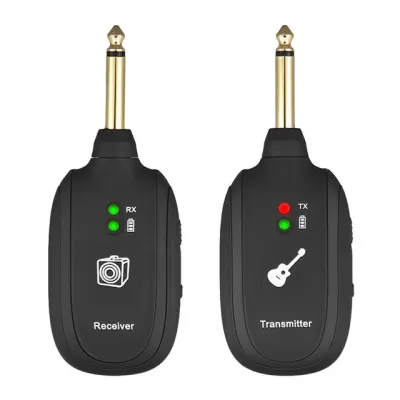 【Mongo MALL】 Lekato Ws-50 5.8ghz Guitar Wireless Guitar System Wireless Audio 4 Channels Transmission Range Usb