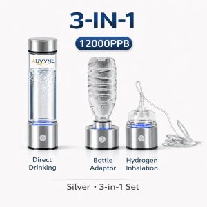12000PPB SPE PEM Hydrogen Water Generator Bottle Portable Rechargeable Alkaline Ionizer Cup Health Drinkware for Home Travel