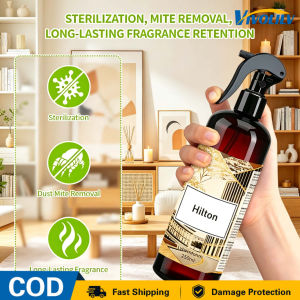 VIVOLILV 🚚Delivery from Manila🚚Antibacterial Linen Room 250ml 350ml Long Lasting Hotel Fragrance Odor Remover for Car Bathroom Bedroom