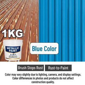 Waterproof Metallic Coating 1KG Long-Lasting Protection for Iron Steel and Metal Surfaces Roof
