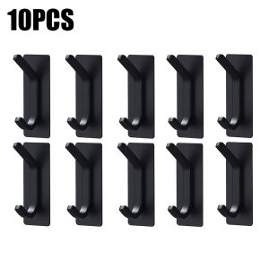 【Super low price】4-20Pcs Wall Storage Hooks Self-adhesive Robe Coat Hanging Hooks Stainless Steel Kitchen Bathroom Towel Holder Organizer Rack