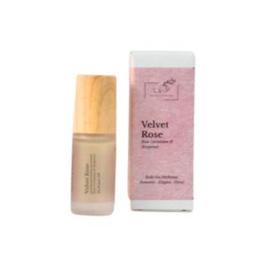 Organic Aromatherapy Perfume Oil/Velvet Rose/Comfort/Balance/Elegant/Alcohol Free/Decipher/L&P Organic & Natural/L&P Organic Perfumes/Perfume Oil