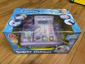 LODER Kids Cash Register Toy Cashier Supermarket Pretend Play Set Music Light Educational Gift Mainan