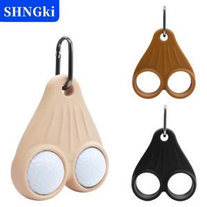 [COD] 🔥🔥🔥SHNGki Golf bóng tinh hoàn sac chủ Silicone Golf Bóng Chủ Pouch vui Golf Bóng sac chủ xách tay Golf Bóng lưu trữ túi cho Golf giỏ hàng túi hoặc vành đai prank giả chảy xệ Quà Tặng