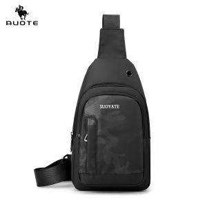 AUOTE Mens Chest Bag Causal Cross-Body Bag Outdoor Waterproof Shoulder Bag Sports Bag Large Capacity Messenger Bag Outdoor Fitness Bag Travel Bag Business Bag For Men
