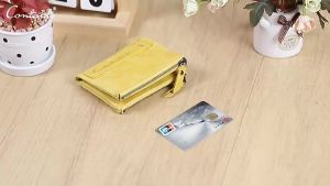 ≮927≯CONTACTS Fashion Lady Genuine Leather Wallet Women Photo Slot Card Holder Bifold Wallet Female Travel Date Family Gift Coin Purse