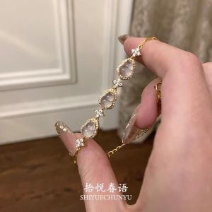 Chinese Style Transparent Gourd Bracelet for Women Exquisite and Noble with A Sense of Gold and A Niche and Luxurious Design. Handmade Accessory【金财福禄】中式清透葫芦手链女精致贵气千金感小众轻奢设计手饰