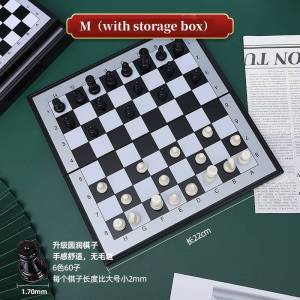 Magnetic Chess Set Foldable Chess Board International Chess Set Board Games for Kids Table Game Gift With Box 国际象棋