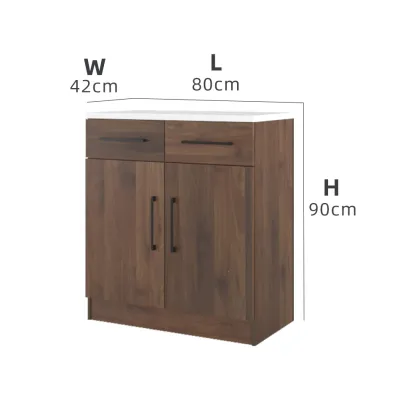 (FREE Shipping) KitchenZ 2.6FT Ventura Series Kitchen Cabinets Base Unit / Kitchen Storage-HMZ-KBC-MFC9080-WN