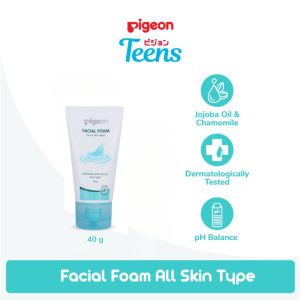 Pigeon Teens Facial Foam For All Skin Types 40gr | 100gr | Sabun Muka Remaja | Pembersih Wajah