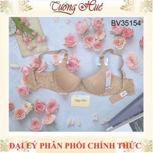 Áo lót nữ Bon Bon BV35154 ren thêu mỏng vừa lưng chữ U