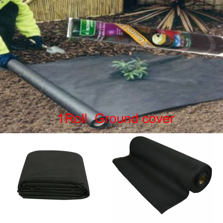 GEEZY Non-Woven Weed Control Fabric 1.5x8m Garden Ground Landscape Membrane 5 Rolls - Foto 8
