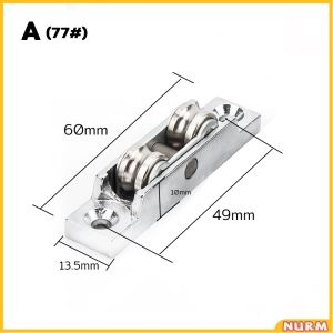 Nurm Slot/Flat Wheel 88/77 Style Sliding Door Casement Pulley Window Pulley Roller Wheel