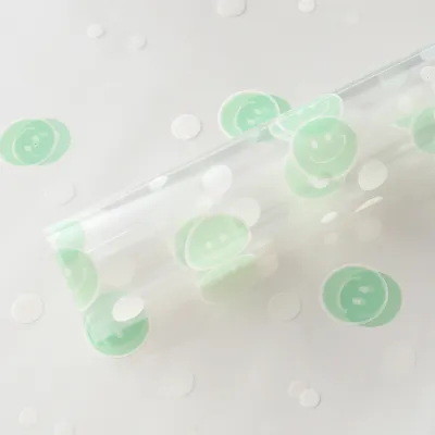 Kertas Buket Cellophane Transparant Bening Waterproof Flower Wrapping Ecer Perlembar KB64