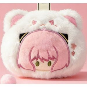SPY x FAMILY Anya Forger Anime Plush Keychain Cute Cat Stuffed Figure Soft Doll Pendant Kawaii Bag Decoration Collectible Gift for Her