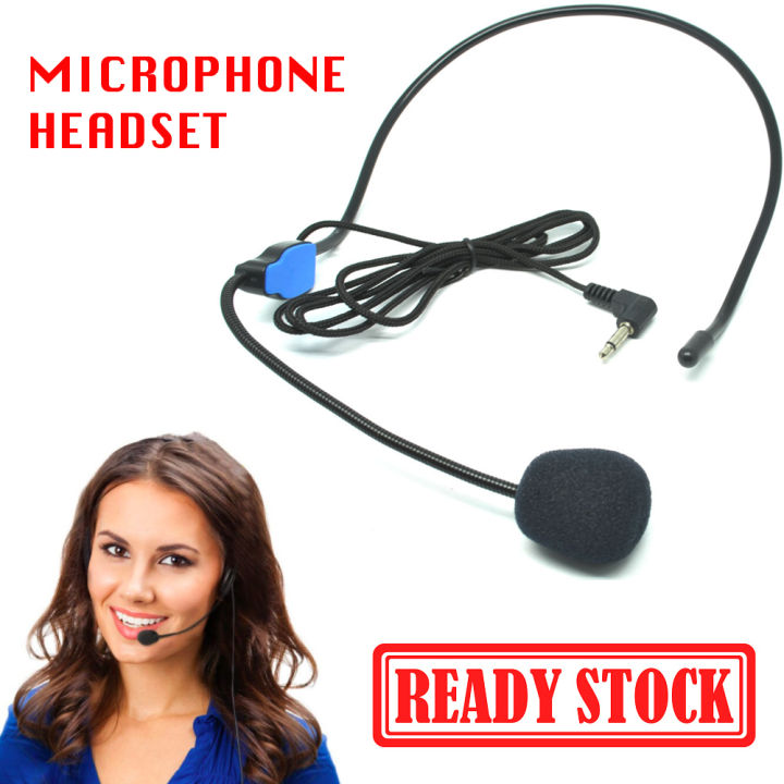 Microphone Handsfree Style Call Center Headset Mik Mic Mikrofon