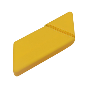 กล่องดินสอซิลิโคนกล่องดินสอผู้ถือ Kuas Rias ถุงปากกาแบบพับเก็บได้สำหรับเครื่องหมายอุปกรณ์ศิลปะการจัดเก็บ