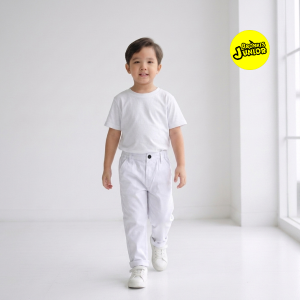 Bronkis Junior Celana Panjang Anak Laki Laki Warna Putih Polos Usia 1 Bulan Sampai 6 Tahun